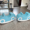 Safe soft rocking toy vehicle for children use