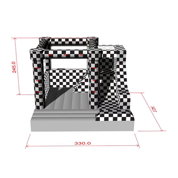 Opblaasbare speeltuin met fabrikant van springkussens in glijbaanstijl