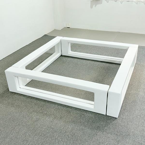 Square Soft Play Fence with Clear Panels for Toddler Indoor Safety in Commercial Daycare And Amusement Centers