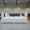 White bouncy castle with net protection for weddings and events