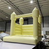 Commercial pastel yellow bouncer house for rental business