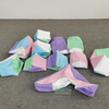 Colorful pastel soft play cube blocks for toddler games