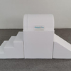 Side view of soft tunnel climbing and sliding set for kids