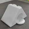 White soft climbing triangle tunnel with climbing grips