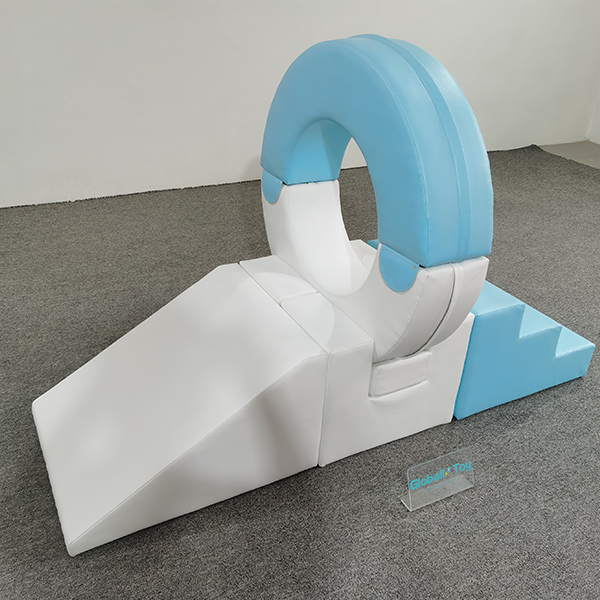 Mavi-beyaz-yumuşak-play-play-play-ring-slide