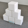 White foam cube play blocks pyramid stack