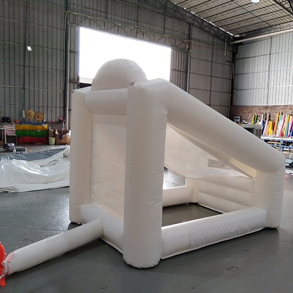 Commercial Inflatable Basketball Arcade Game Side Angle with Four Hoops