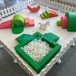 white pink soft play equipment for kids party rental
