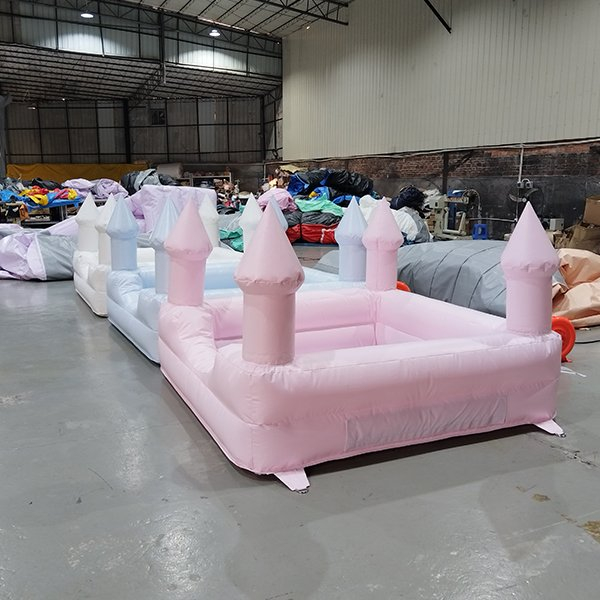 Small PVC inflatable castle pool for baby birthday rental