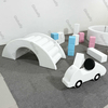 White Soft Play Ball Pit with Stairs for Home or Daycare Use