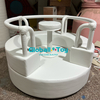 Indoor white soft play spinner for preschool kids entertainment and soft playground