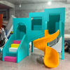 Soft Playhouse with Spiral Slide and Colorful Steps for Toddler Play Area