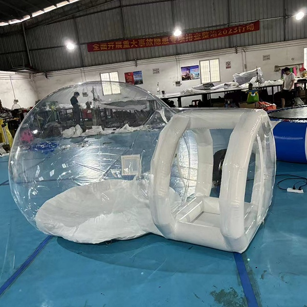 Inflatable bubble tent for glamping resort rentals