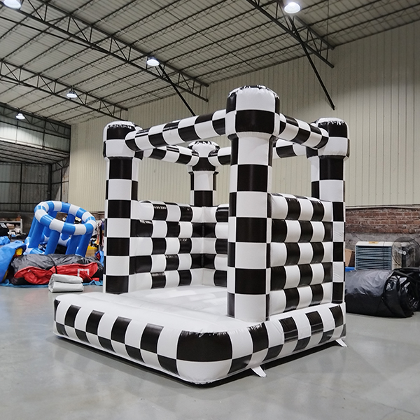 Inflatable Bouncy House Checker Style for Kids Zone Manufacturer
