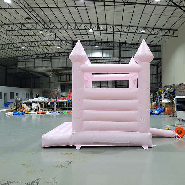 Castillo hinchable rosa para niños alquiler de parque inferior al aire libre