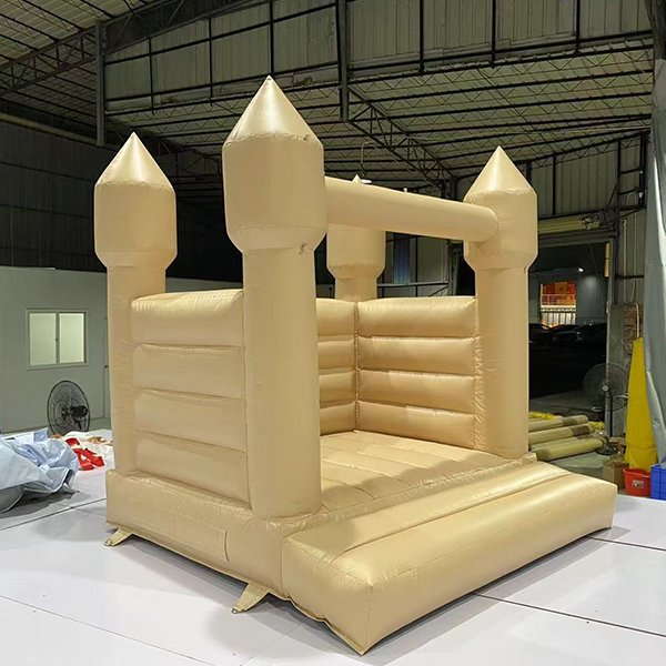 Cream inflatable jump house for toddler soft play use