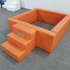 orange soft play ball pit with stairs for toddler events