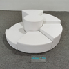 white modular soft climbing circle set for party hire