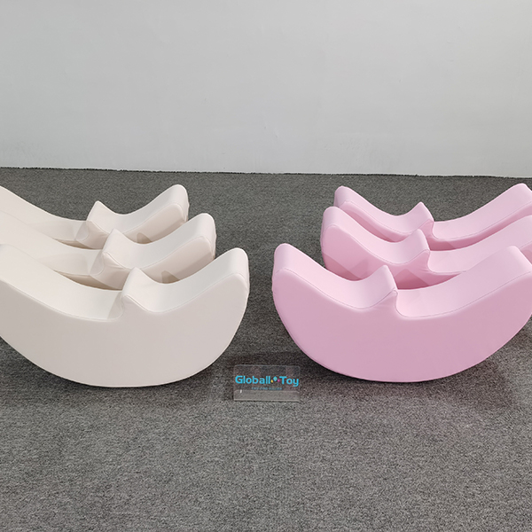 Soft Climbing Foam Steps for Toddlers in Pink And White Color Ideal for Indoor Rental Playgrounds Soft Play Parties And Event Hire Use