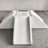 Climbing and sliding soft play set in white