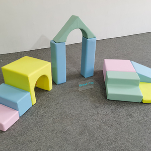 Pastel Soft Play Climbing Tunnel and Arch Blocks