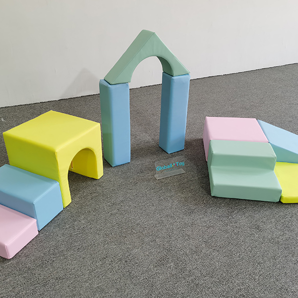 Pastel Soft Play Climbing Tunnel and Arch Blocks