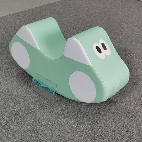 Mint soft play rocker shaped like a car
