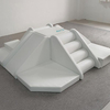 Witte softplay klim- en glijbaanset voor peuters
