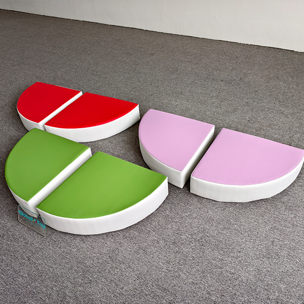 Soft play fruit shape cushions for toddler indoor playgrounds