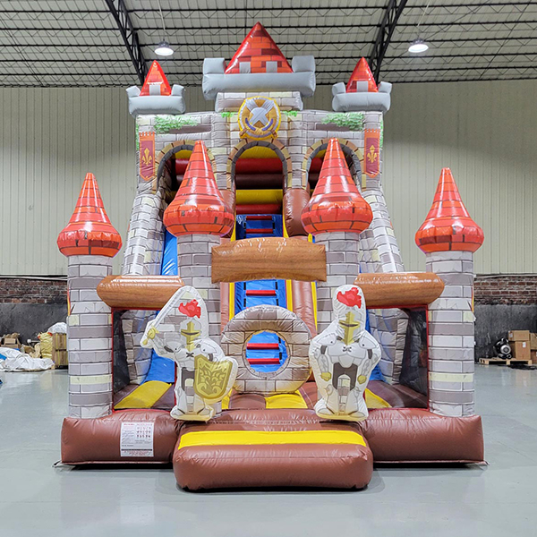 inflatable-castle-slide-with-knight-and-dragon-design