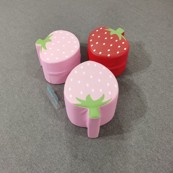 soft-play-strawberry-stool-soft-foam-toddler-seating-daycare-wholesaler