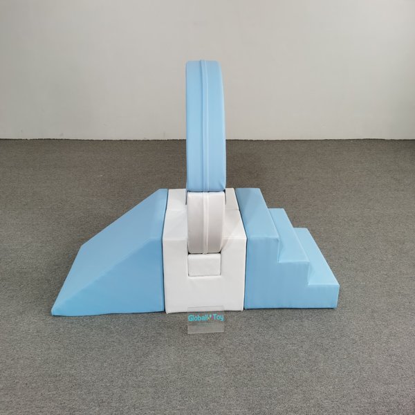 Soft-Play-Kletterset-Beige-Ring-Hindernis-Kleinkind-Fitnessstudio-Spielplatz-Lieferant