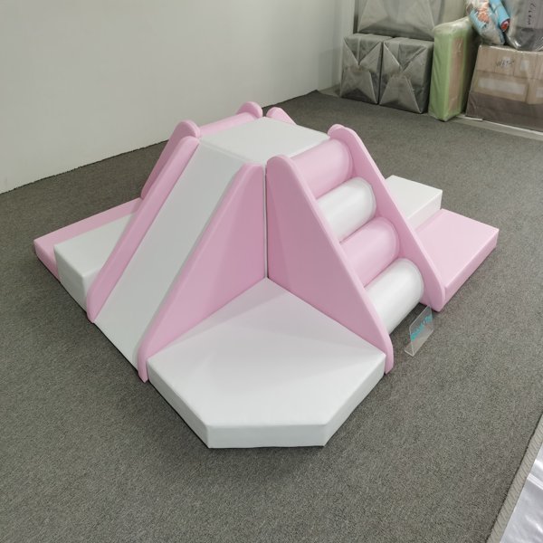 soft-play-climbing-set-pink-motor-skill-training-soft-play-structure-preschool-manufacturer