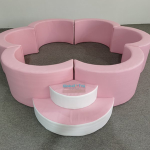 soft-play-ball-pit-bleu-soft-enclosure-garderie-aire de jeux-vente en gros