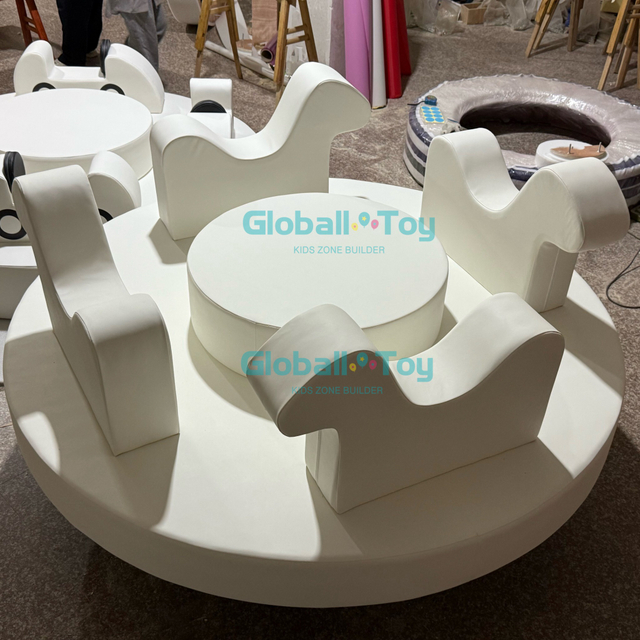 Carousel Soft Play Furniture for Children's Entertainment Centers