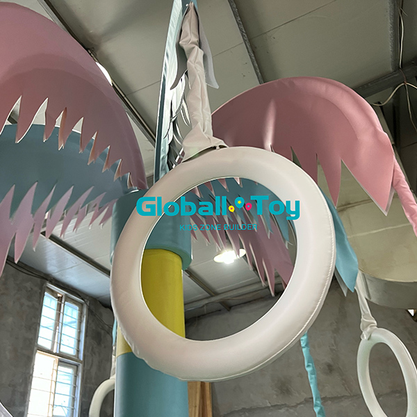 Colorful Palm Tree Indoor Rotating Swing for Soft Play Area