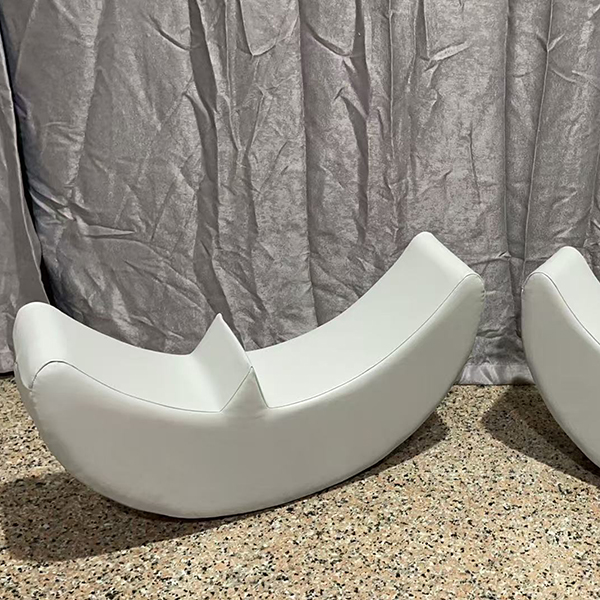Neutral tone toddler soft tunnel with mini slide