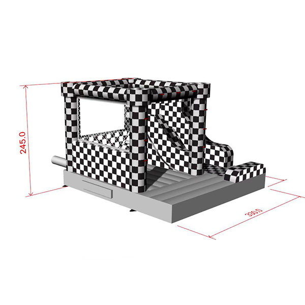 Kids Checker Castle opblaasbare glijbaan Combo Indoor Party Jumper Factory