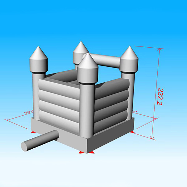 Playhouse gonflable doux avec diapositive avant pour les tout-petits