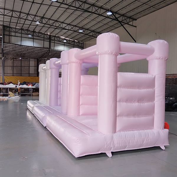 Pastel inflatable bouncy house for kids and toddlers