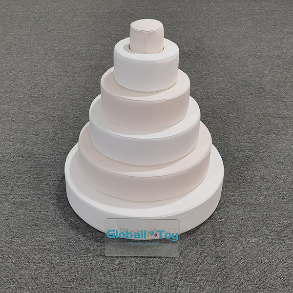 Soft Climbing Foam Steps for Toddlers in Pink And White Color Ideal for Indoor Rental Playgrounds Soft Play Parties And Event Hire Use