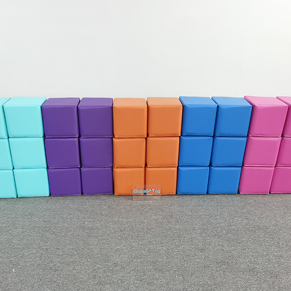 indoor foam block pit play area for baby activities