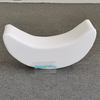 white soft play crescent rocker for toddler gym