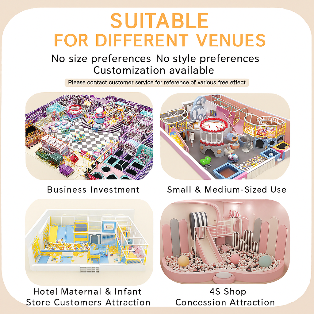 Play Soft Play Kustom Indoor Nakal Kastil Nakal Untuk Anak-Anak-Struktur Multi-Level dengan Slide, Tunnels & Ball Pits