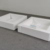 Soft square ball pit set with white foam padding