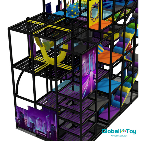 custom modern indoor play structure manufacturer with OEM design