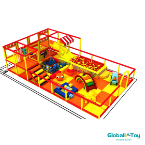 Yapı taşları ve aktivite panelleri ile Family Entertainment Center kapalı oyun alanı