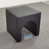 Side view of soft play black arch tunnel for kids