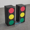 Soft play traffic light blocks with red yellow green circles