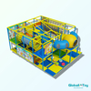commercial indoor play structure with foam rollers and activity panels